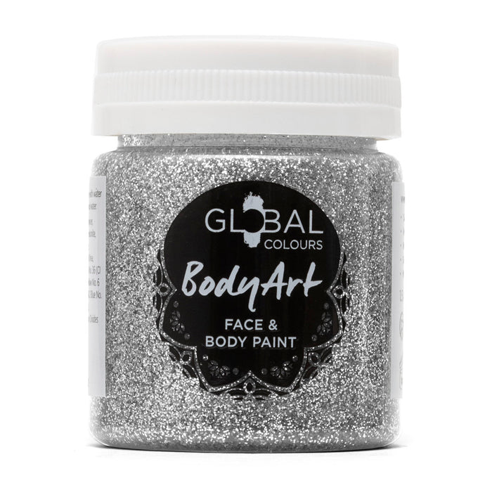 Silver Glitter – Face & BodyArt Gel 45ml