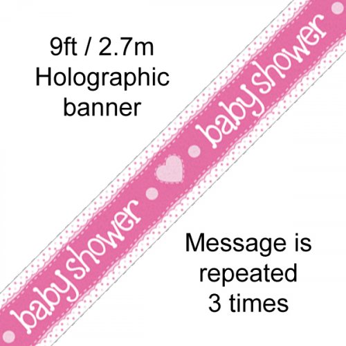 Baby Shower Banner Pink