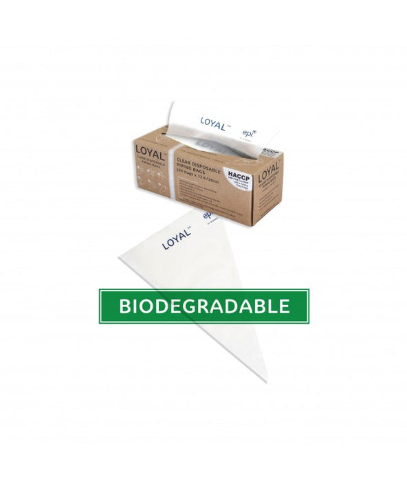 12in/30cm Clear Biodegradable Piping Bags 100pk