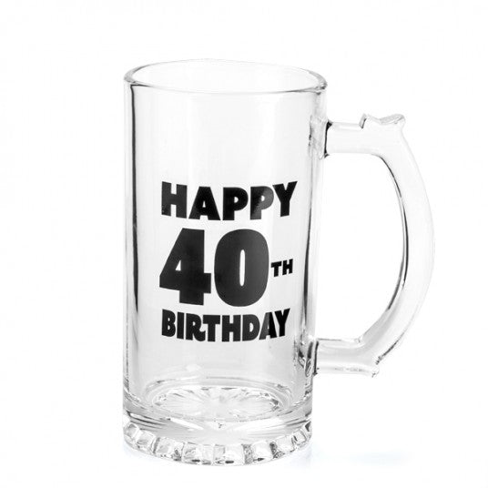 Happy 40th Birthday Beer Stein