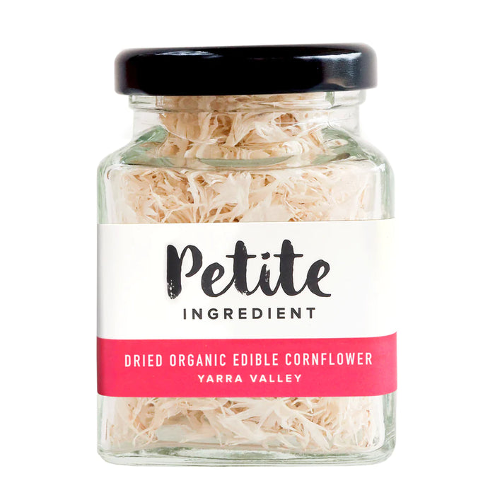 Dried Organic Edible Cornflower White - Petite Ingredient