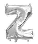 Foil 35cm Silver Letter Balloons (A-Z)