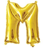 Foil 35cm Gold Letter Balloons (A-Z)