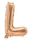 Foil 35cm Rose Gold Letter Balloons (A-Z)