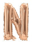 Foil 35cm Rose Gold Letter Balloons (A-Z)