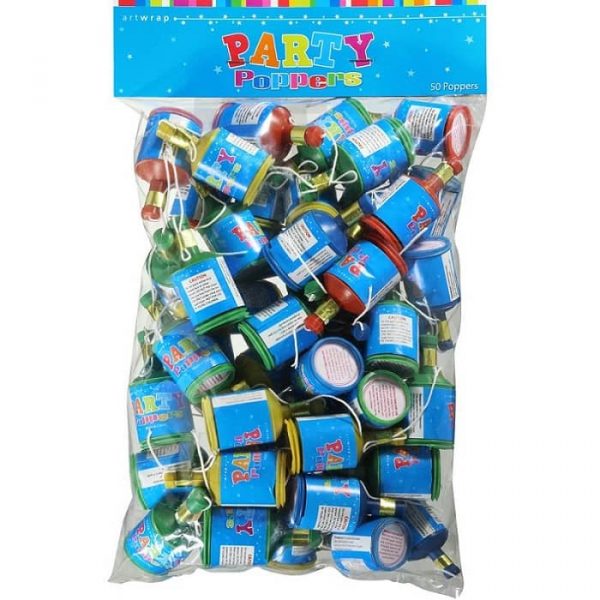 Party Poppers 50pk