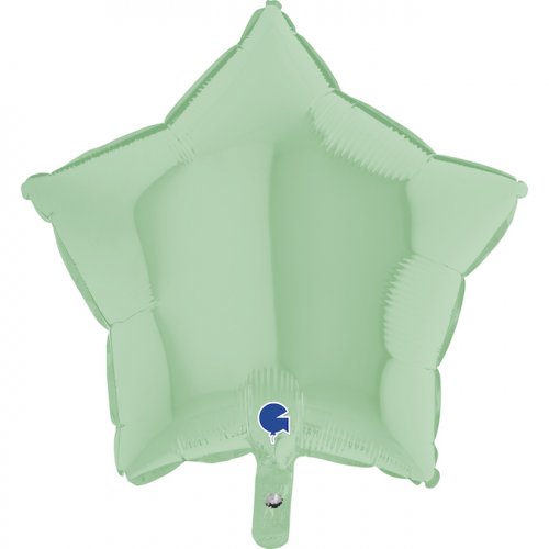 Matte Green Star Shaped Foil Balloon