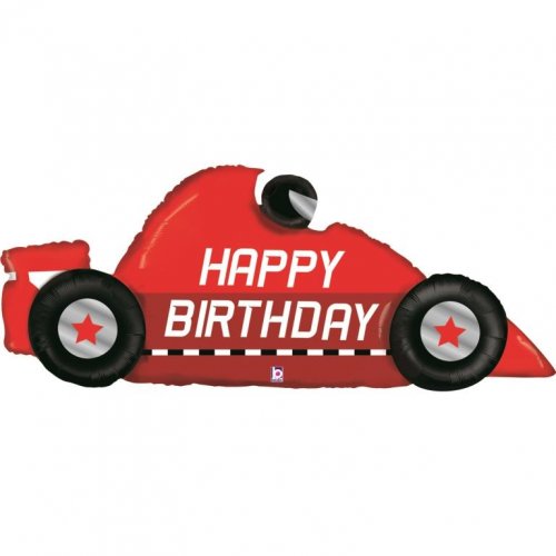 Race Car Birthday SuperShape Foil Balloon