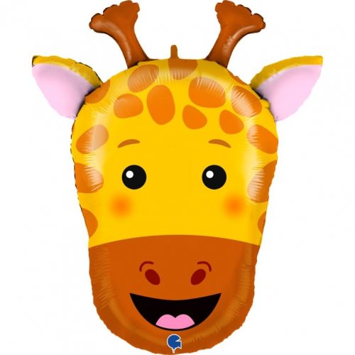 Giraffe Head Supershape Foil Balloon