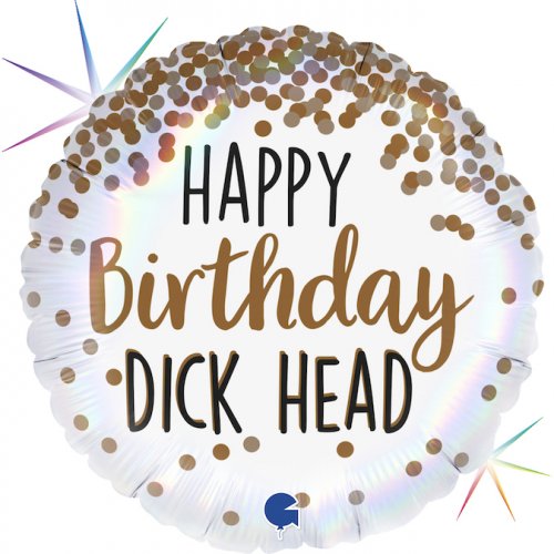 18inch Foil Balloon -  Happy Birthday D!#k Head