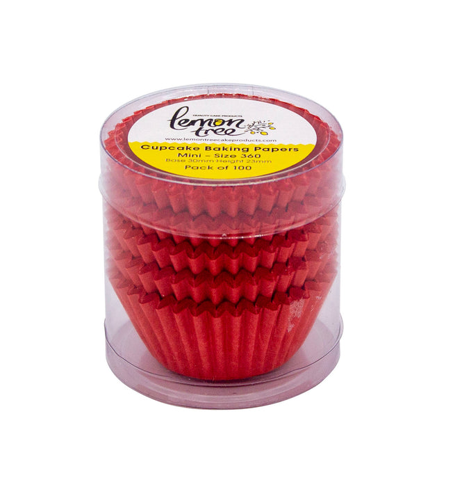 #360 Mini Baking Cups 100pk - Red