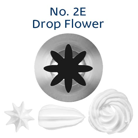 No. 2E Drop Flower Piping Tip