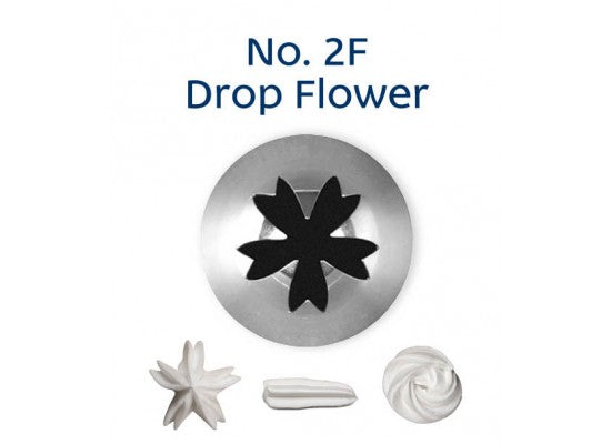 No. 2F Drop Flower Medium Piping Tip
