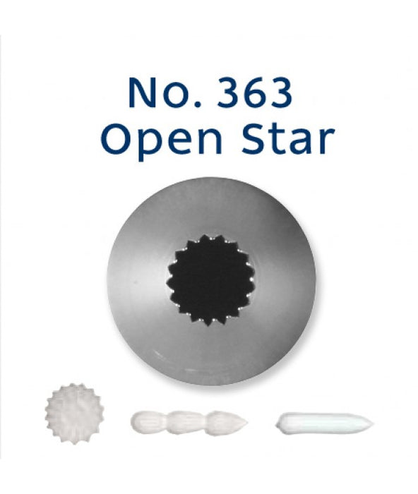 No. 363 Open Star Standard Icing Tip