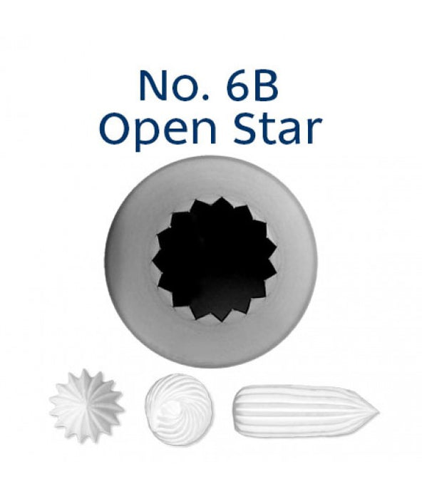 No. 6B Open Star Medium/Large Icing Tip