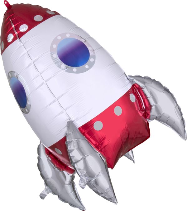 Rocket Supershape Foil Balloon