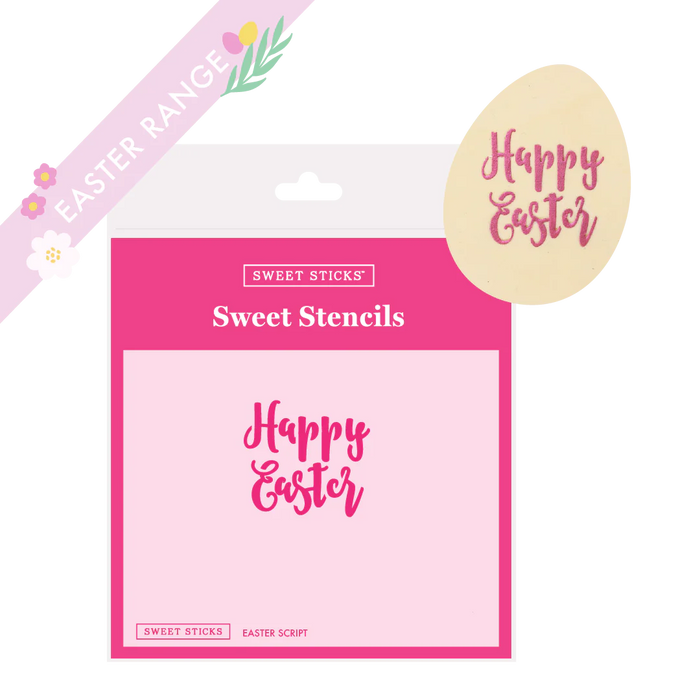 Easter Script - Sweet Sticks Stencil