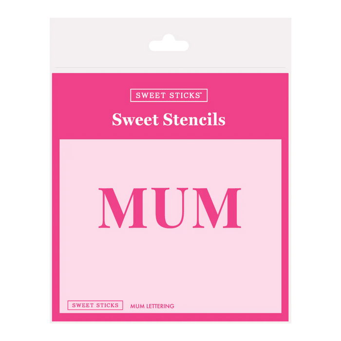 'MUM' Lettering - Sweet Sticks Stencil