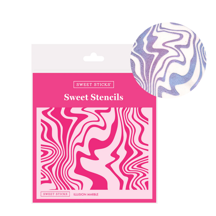 Illusion Marble - Sweet Sticks Stencil