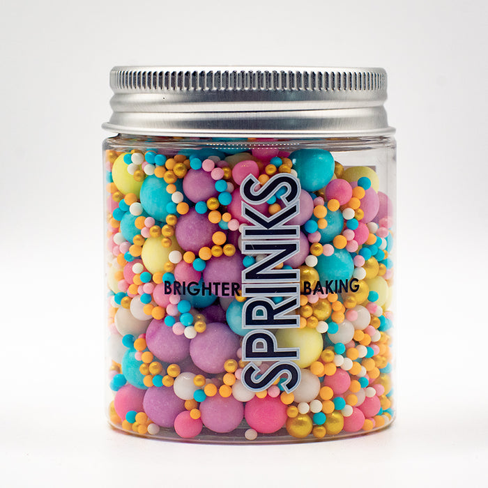 PASTEL & GOLD BUBBLE BUBBLE (75g) Sprinkles - by Sprinks