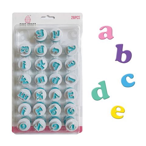 Mini Lowercase Alphabet Plunger Cutters