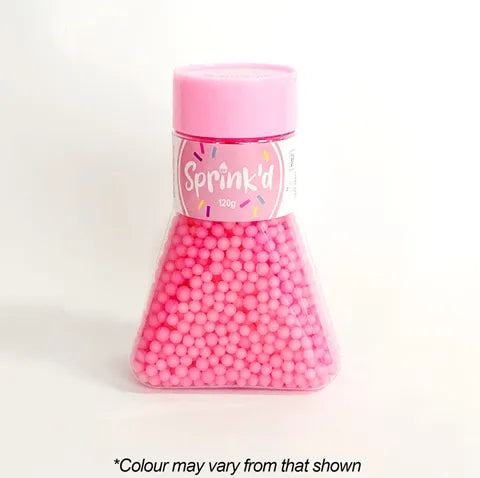 Sugar Balls Pastel Pink 4mm | 120g | SPRINK'D