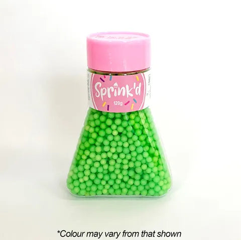 Sugar Balls Green 4mm | 120g | SPRINK'D