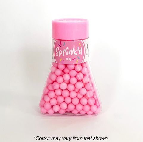 Sugar Balls Pastel Pink 8mm | 100g | SPRINK'D