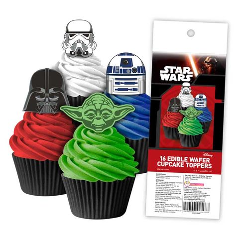 Star Wars  Cupcake Wafer Toppers 16pcs