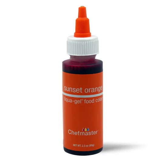 Chefmaster Liqua-Gel Sunset Orange 2.3oz (65g)
