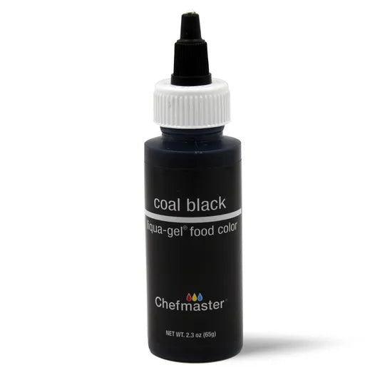 Chefmaster Liqua-Gel Coal Black 2.3oz (65g)