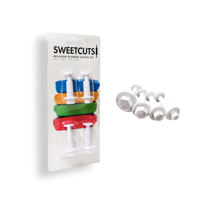 Hexagon Plunger Cutters 4pce - Sweetcuts
