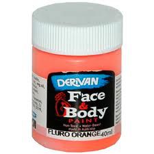 Fluro Orange Face & Body Paint