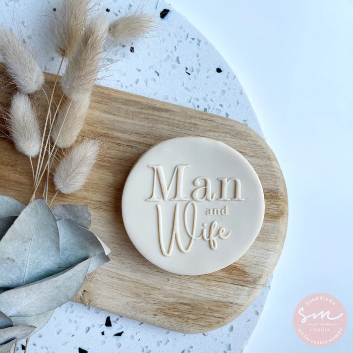 Man and Wife Cookie Stamp