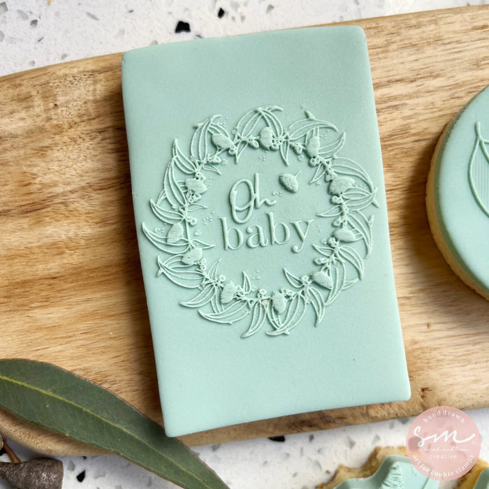 Oh Baby Australian Native Wreath Cookie Stamp