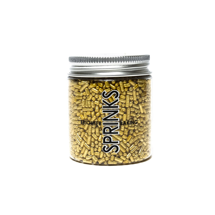 Jimmies 1mm Metallic Gold (85g) - by Sprinks