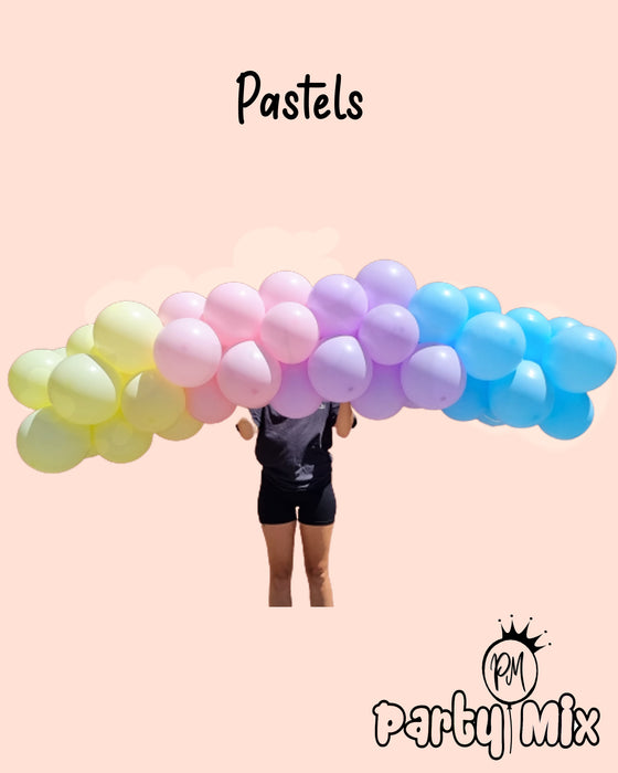 Pastels Balloon Garland