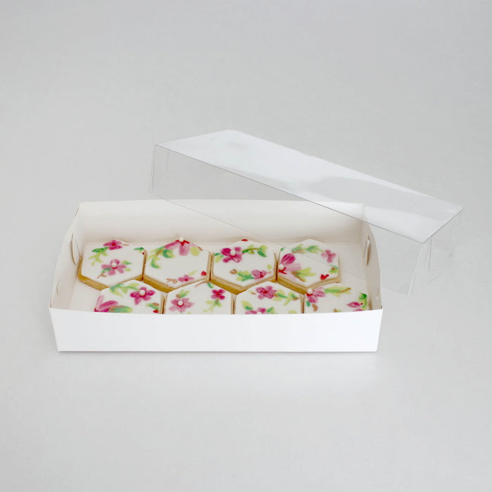 LOYAL Rectangle Clear Lid Cookie Box 22.5cm x 11.5cm