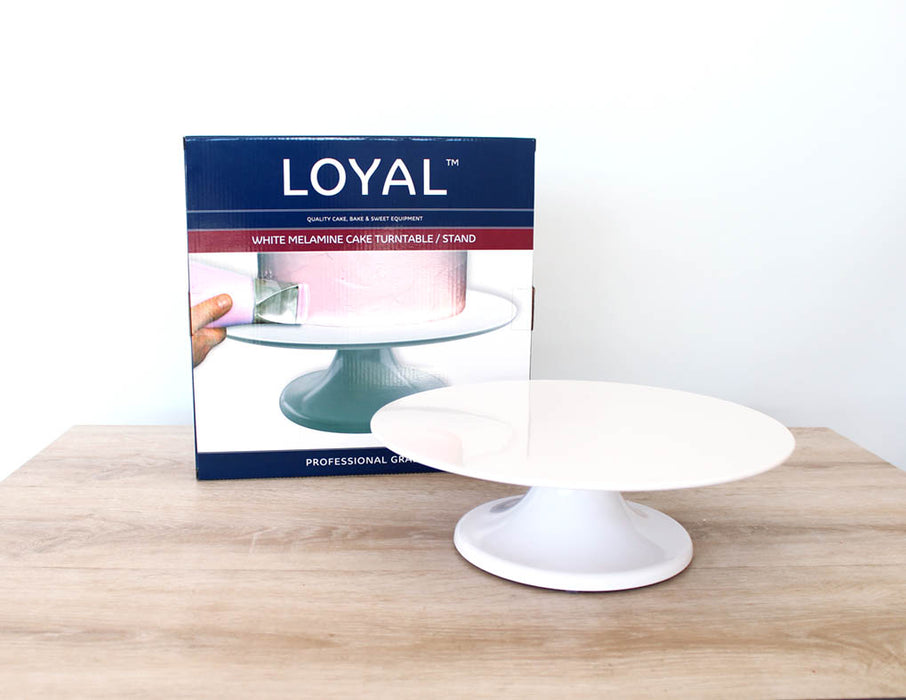 Loyal White Turntable/Cake Stand