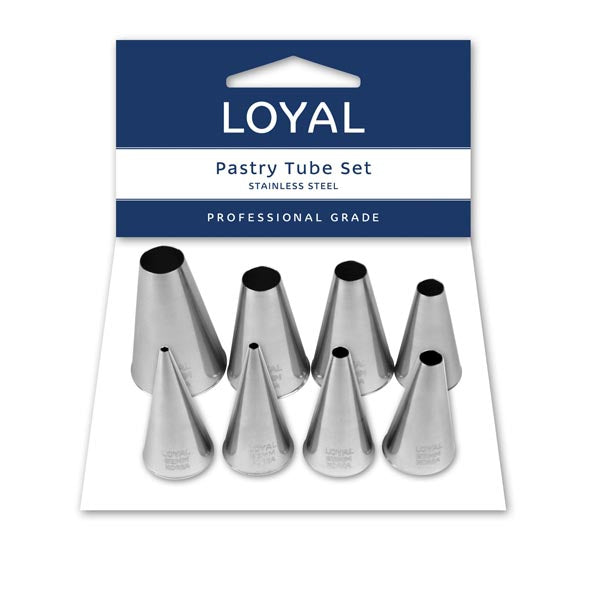 Set of 8 Round Pastry Piping Tips