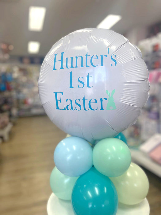 Personalised Easter Balloon Table Arrangement