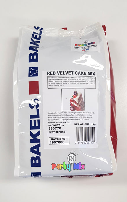 Bakels Red Velvet Cake Mix 1kg