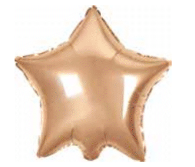 45cm Rose Gold Star Shaped Foil Balloon