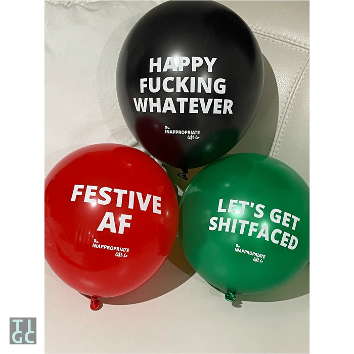 Inappropriate Christmas/Festive Latex Balloons