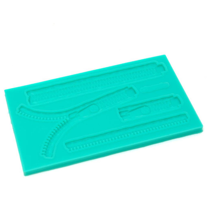 Silicone Mould - ZIPPERS